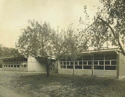 Old picture of St. Christopher Catholic Elementary School