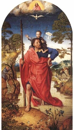 St Christopher and the Christ Child picture